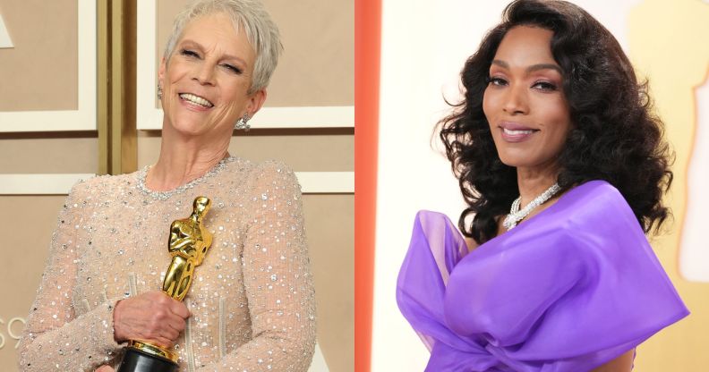 Jamie Lee Curtis and Angela Bassett at the Oscars.