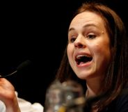 Kate Forbes speaking during an SNP leadership debate.