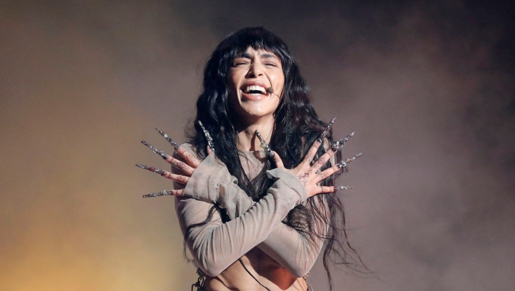 Swedish singer Loreen (Lorine Talhaoui) performs singing her song "Tattoo" during the Melodifestivalen song contest at Friends Arena in Stockholm, Sweden, on March 11, 2023. - Loreen won Melodifestivalen and will represent Sweden in the Eurovision Song Contest in Liverpool in May 2023.