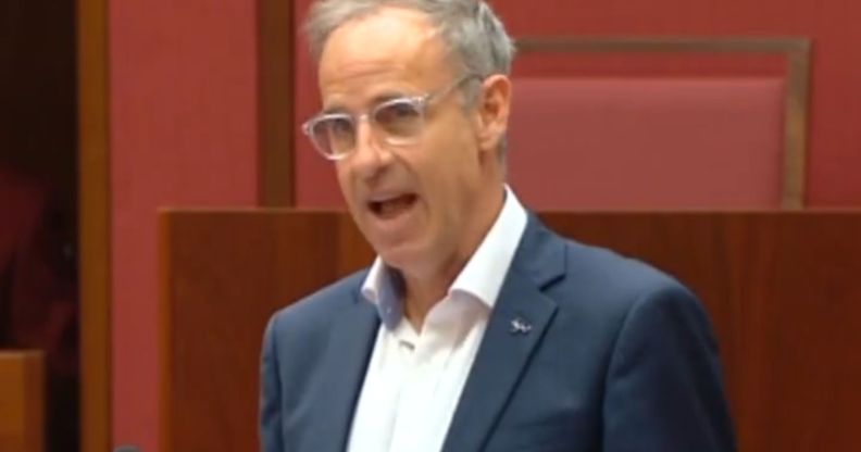 Greens senator Nick McKim speaking during a parliamentary meeting.