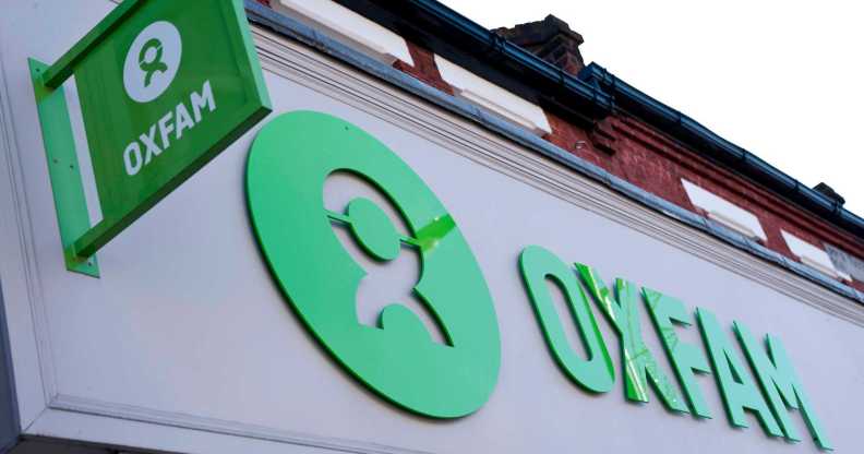 Oxfam sign