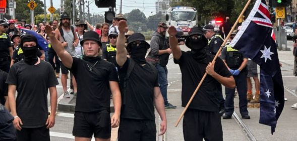 Neo-nazis use the nazi salute.