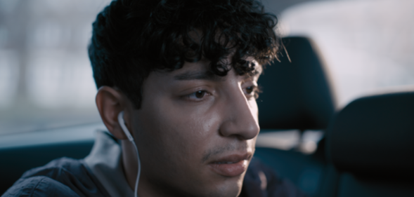 Waterloo Road star Adam Ali in 'The Call', a short film promoting Switchboard LGBT's first free phone helpline number