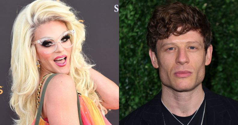 Drag Race star Willam and Happy Valley actor James Norton.