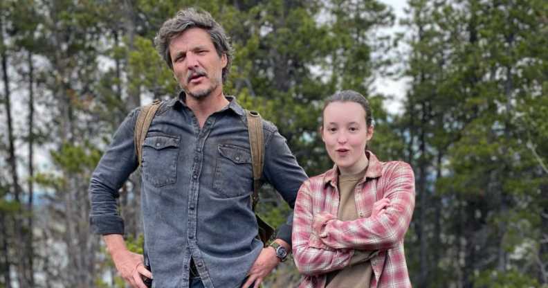 Pedro Pascal (L) and Bella Ramsey (R)