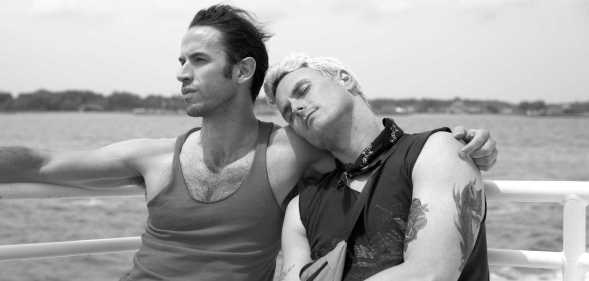 Wyatt Fenner (L) and Todd Flaherty (R) in Chrissy Judy.