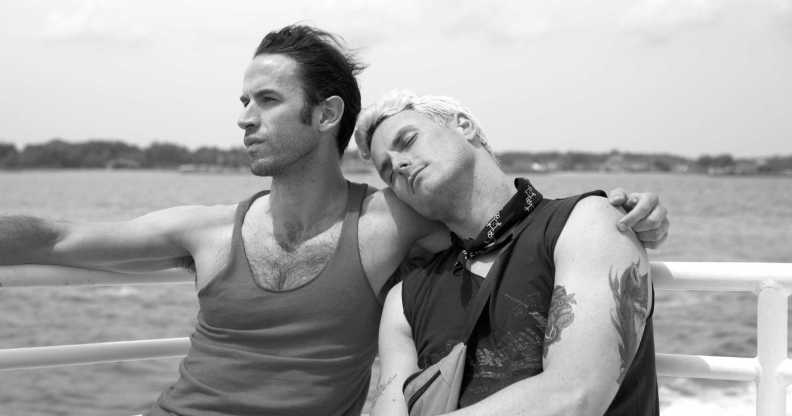 Wyatt Fenner (L) and Todd Flaherty (R) in Chrissy Judy.