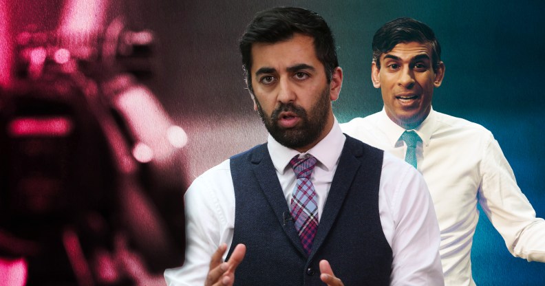 Humza Yousaf and Rishi Sunak