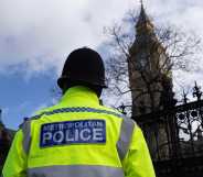 A Metropolitan Police officer pictured in London.