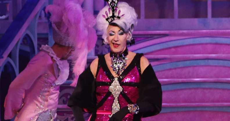 Paul O'Grady Lily Savage the Opening Night performance of "Cinderella" at London Palladium on December 14, 2016 in London, England.