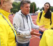 Sebastian Coe pictured at a World Athletics event.