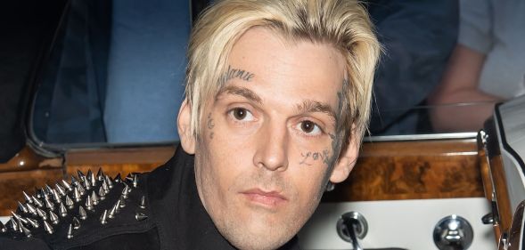 Singer and rapper Aaron Carter.