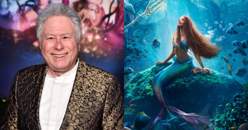 Alan Menken (L) and The Little Mermaid (R).