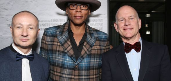 RuPaul with Drag Race exec producers Fenton Bailey and Randy Barbato