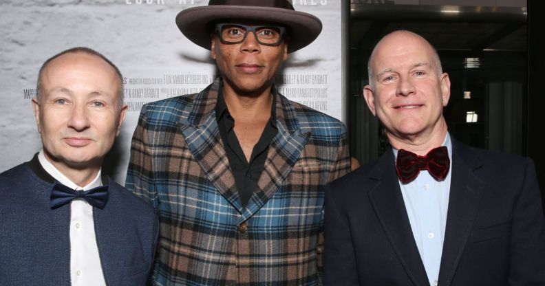 RuPaul with Drag Race exec producers Fenton Bailey and Randy Barbato