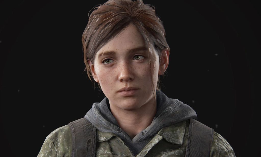 A pre-rendered image of Ellie Williams.