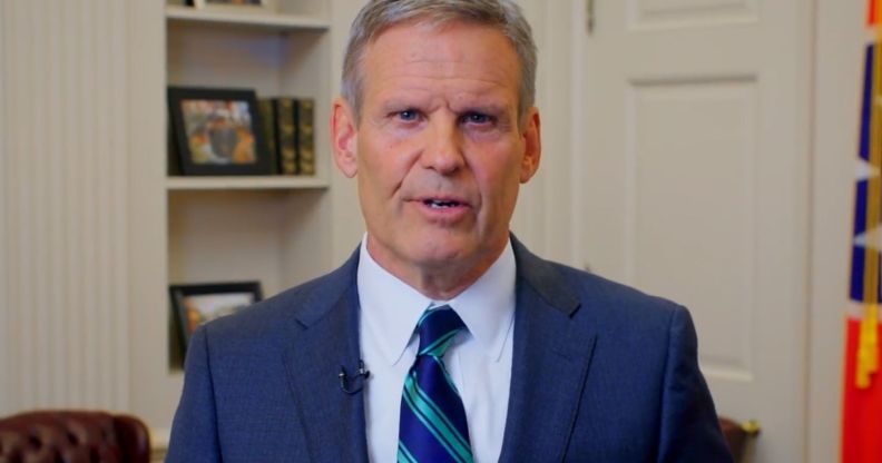 Governor Bill Lee speaking during a Twitter clip.