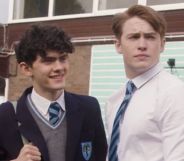 Joe Locke and Kit Connor in Heartstopper season 2.