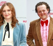 Heartstopper's Alice Osman (L) and Big Boys' Jack Rooke (R) at BAFTA Craft Awards.