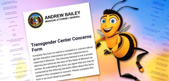 Missouri 'trans report' form spammed by countless users and the entire Bee Movie script