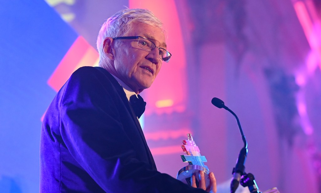 Paul O'Grady speaks at Rainbow Honours last year. (Getty)