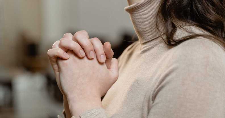 Woman praying