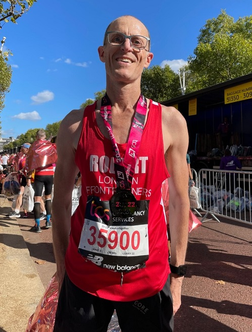 Robert, a member of the London Frontrunners. 