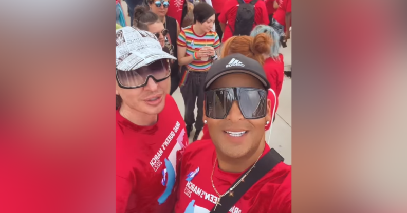 Roxxxy Andrews and Detox attend the Florida protest at Capitol building.