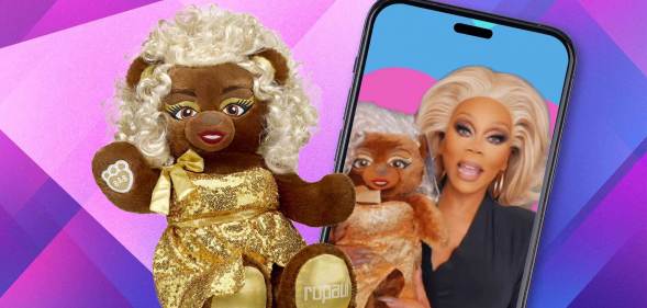 RuPaul's new Build-A-Bear teddy bear.