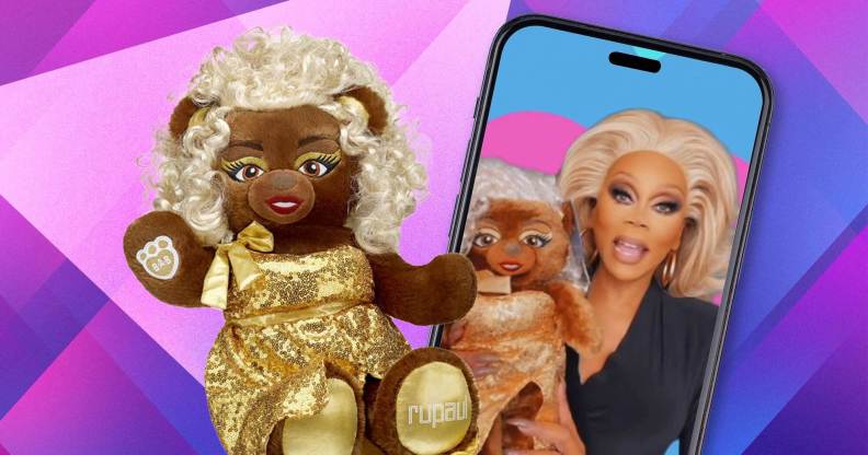 RuPaul's new Build-A-Bear teddy bear.