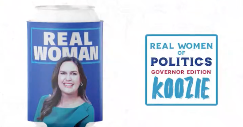 Sarah Huckabee Sanders releases line of beer koozies featuring "real women" in politics