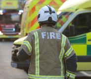 A firefighter at Whitechapel