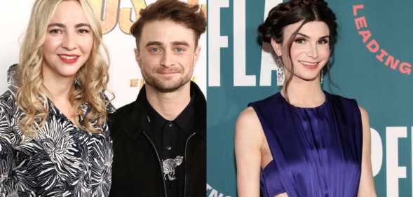 Erin Darke and Daniel Radcliffe (L) Dylan Mulvaney (R)