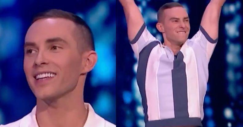 Olympian Adam Rippon during his appearance on Celebrity Name That Tune