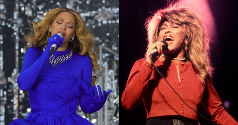 Beyoncé and Tina Turner (Getty/Kevin Mazur/WireImage)