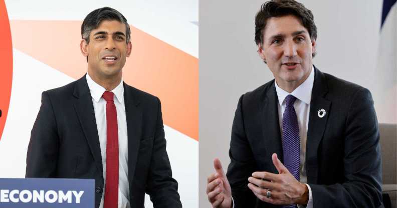 Rishi Sunak Justin Trudeau G7 Summit