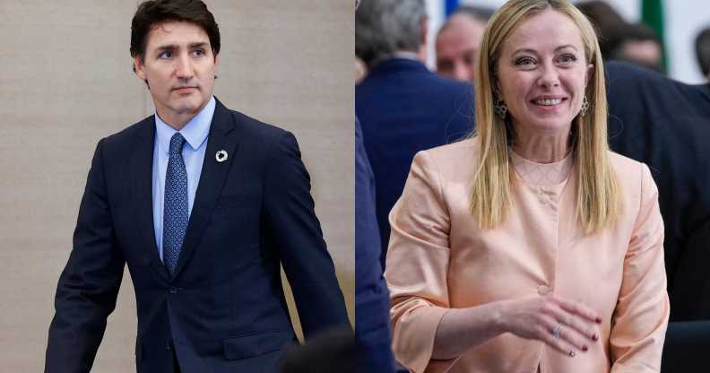 Justin Trudeau Giorgia Meloni