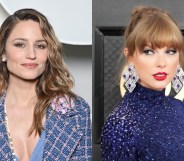 Dianna Agron (L) and Taylor Swift (R). (Getty)