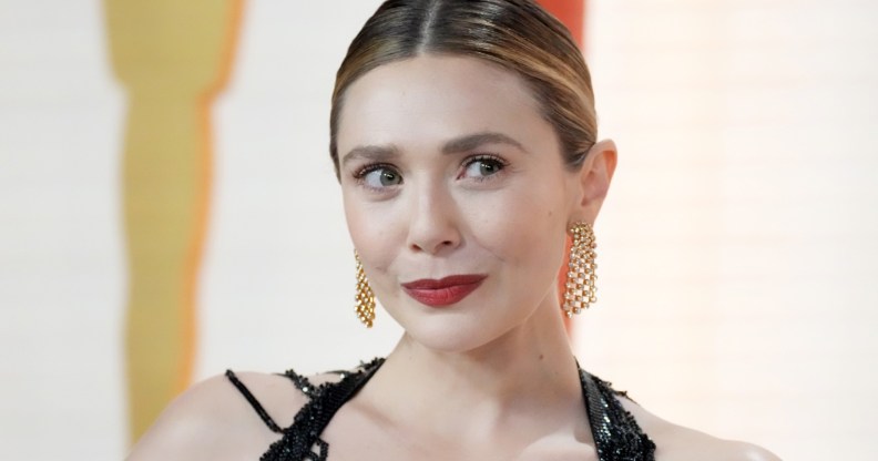 Elizabeth Olsen has thoughts on being called the internet's mother. (Getty)