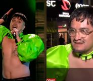 BBC reporters mistook a Eurovision fan for Finland's entrant Käärijä.