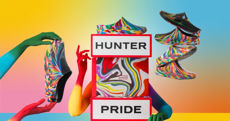 Hunter has unveiled its gender neutral shoe to celebrate Pride Month.