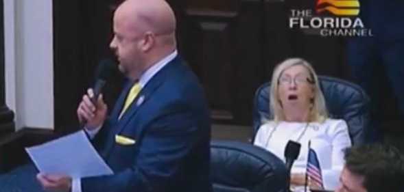 Jeff Holcomb addressing Florida house of representatives