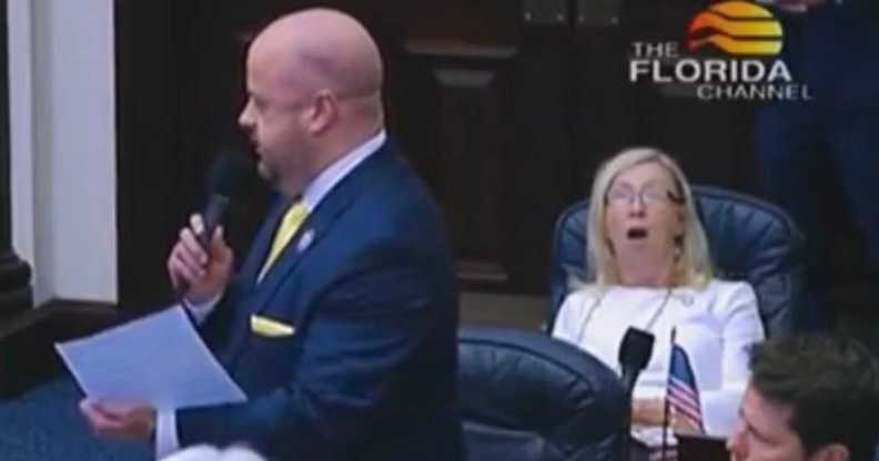 Jeff Holcomb addressing Florida house of representatives