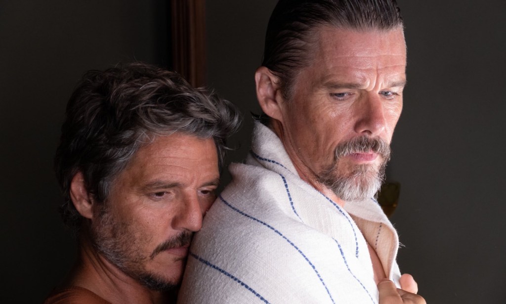 New look at Pedro Pascal and Ethan Hawke in Strange Way of Life.