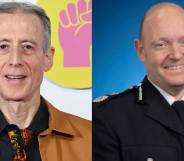 LGBTQ+ rights activist Peter Tatchell and West Midlands Police chief constable Craig Guildford