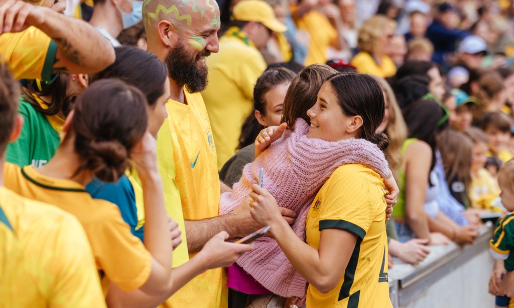 The Matildas are inspiring young girls up and down the country. 