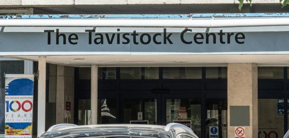 An outside shot of the entrance of the Tavistock Clinic.