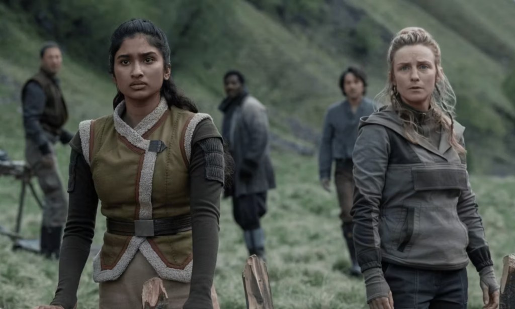 Varada Sethu as Cinta (L) and Faye Marsay as Vel (R) in Star Wars. 