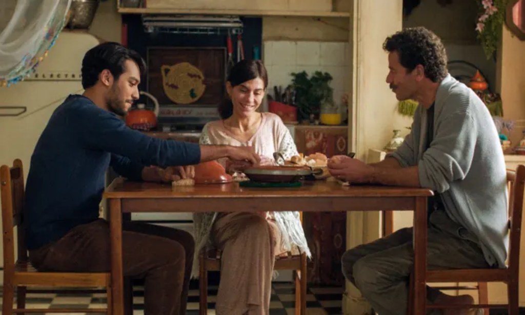 Youssef (L), Mina (C) and Halim (R) in The Blue Caftan. (Strand Releasing)