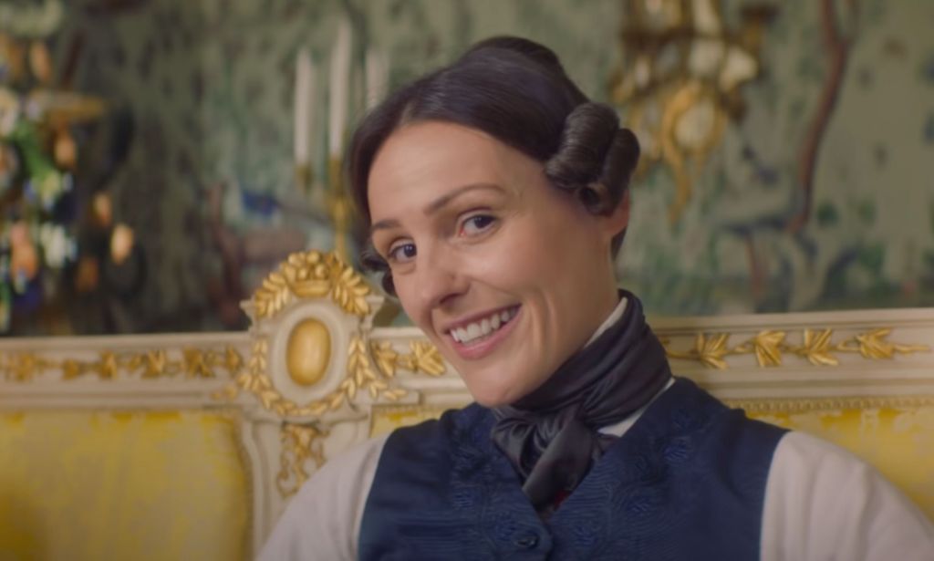 Suranne Jones appears in 19th century garb as she plays lesbian historical figure Anne Lister in Gentleman Jack